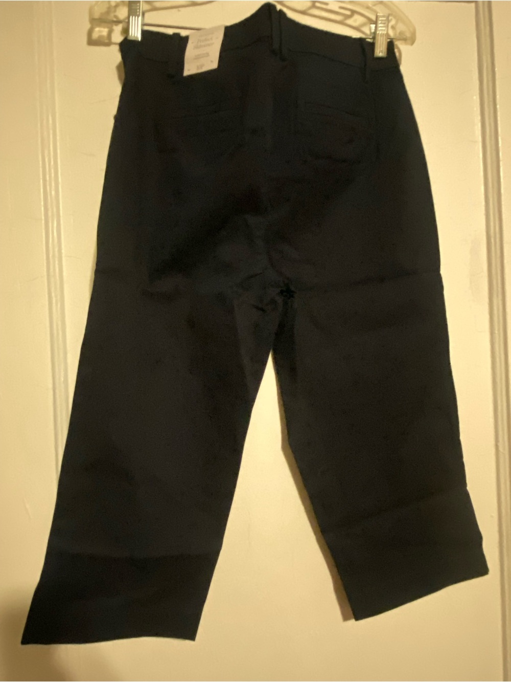 Talbots Navy Polka Dot Lined Capris
